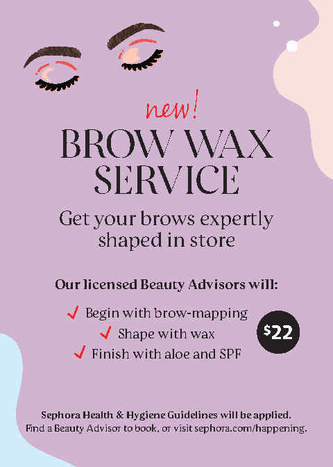 New! Brow Wax Service at Sephora