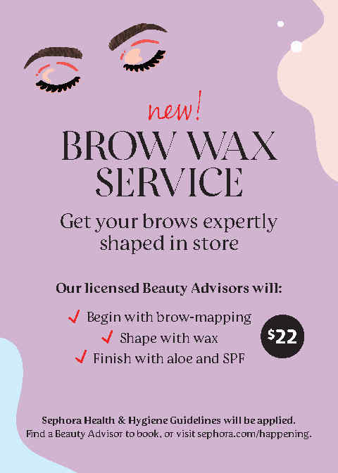 New! Brow Wax Service at Sephora